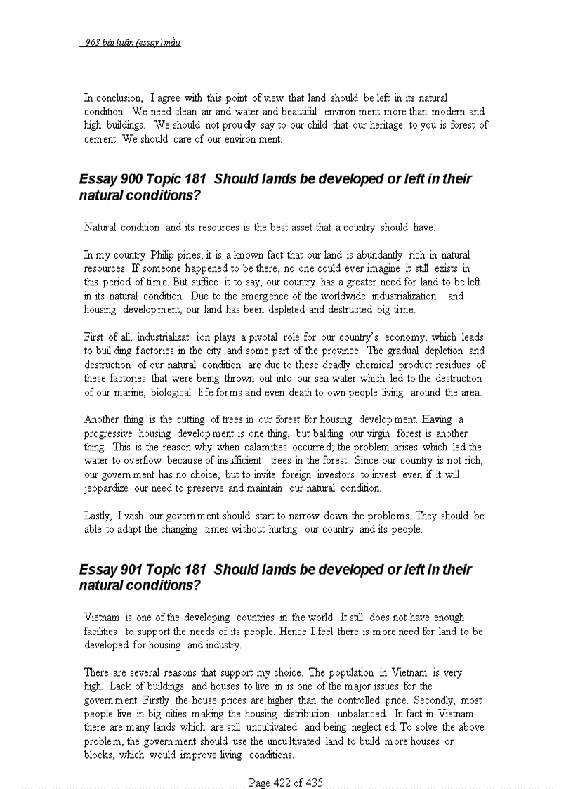 image for page 963 bài ESSAYS mẫu Luận Anh Văn có mục lục