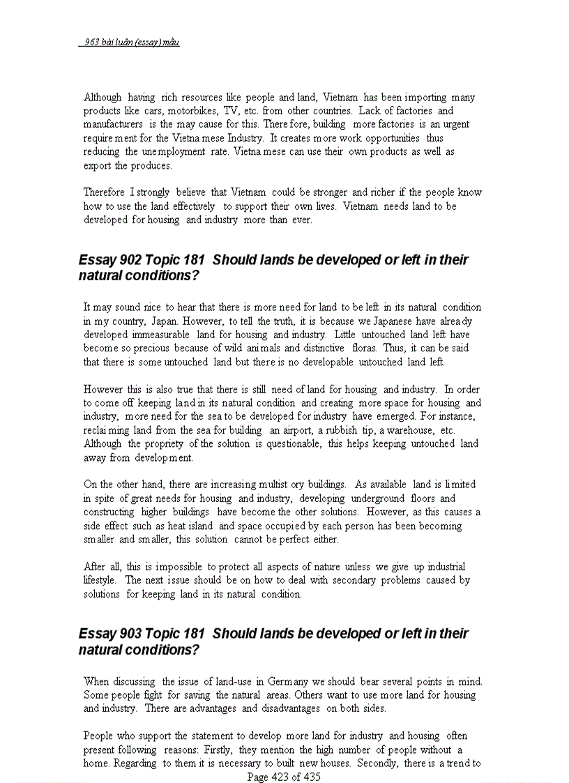 image for page 963 bài ESSAYS mẫu Luận Anh Văn có mục lục
