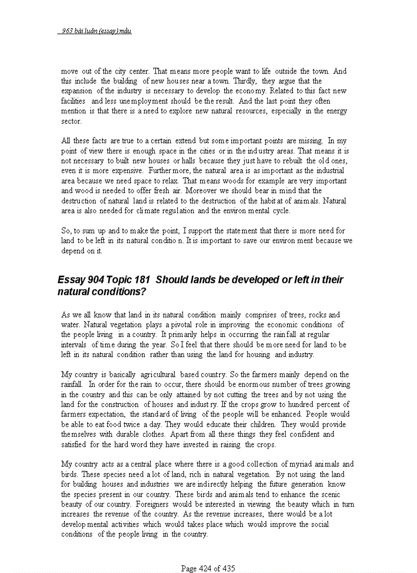 image for page 963 bài ESSAYS mẫu Luận Anh Văn có mục lục