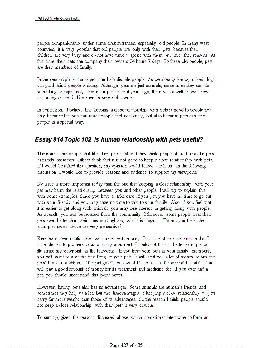 image for page 963 bài ESSAYS mẫu Luận Anh Văn có mục lục