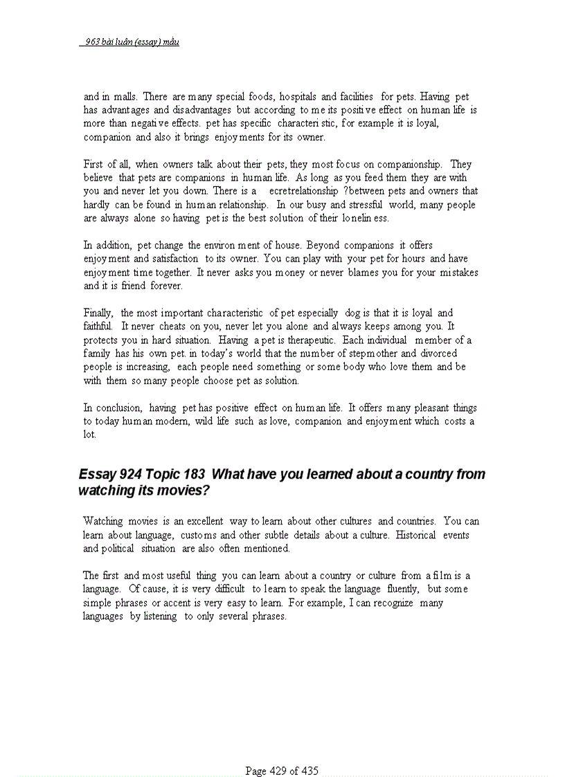 image for page 963 bài ESSAYS mẫu Luận Anh Văn có mục lục
