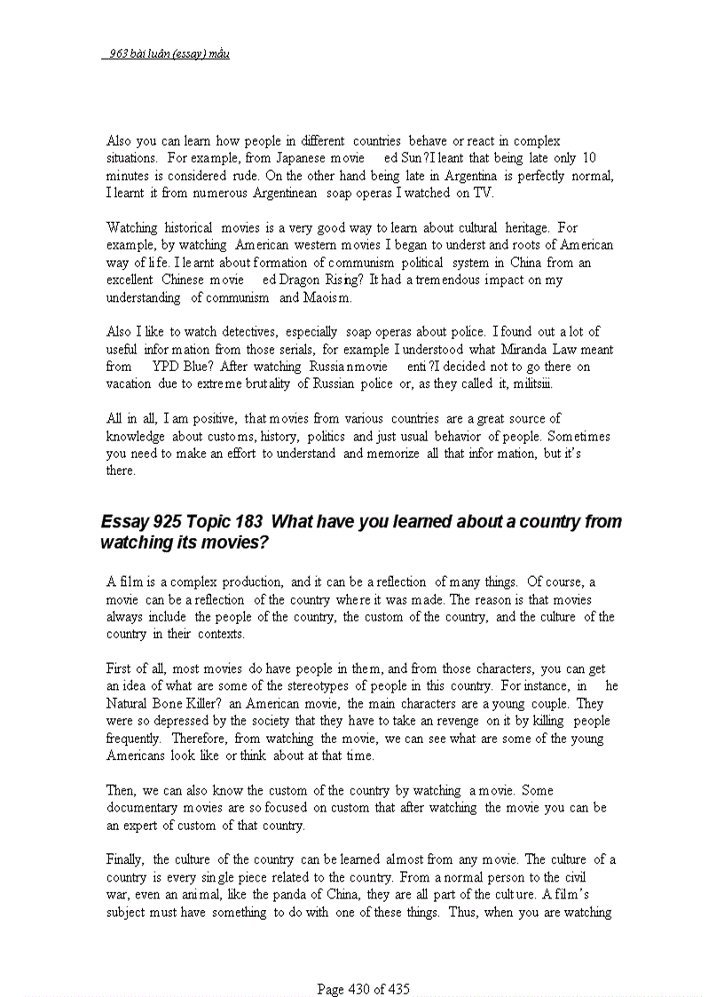 image for page 963 bài ESSAYS mẫu Luận Anh Văn có mục lục