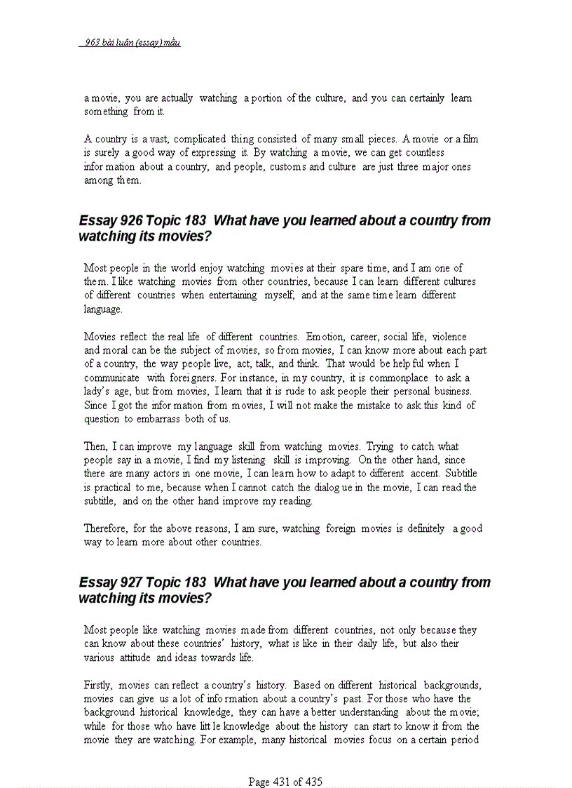 image for page 963 bài ESSAYS mẫu Luận Anh Văn có mục lục