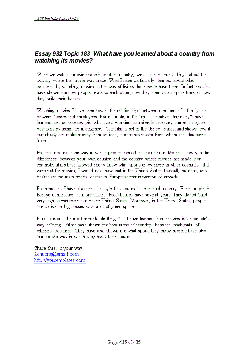 image for page 963 bài ESSAYS mẫu Luận Anh Văn có mục lục