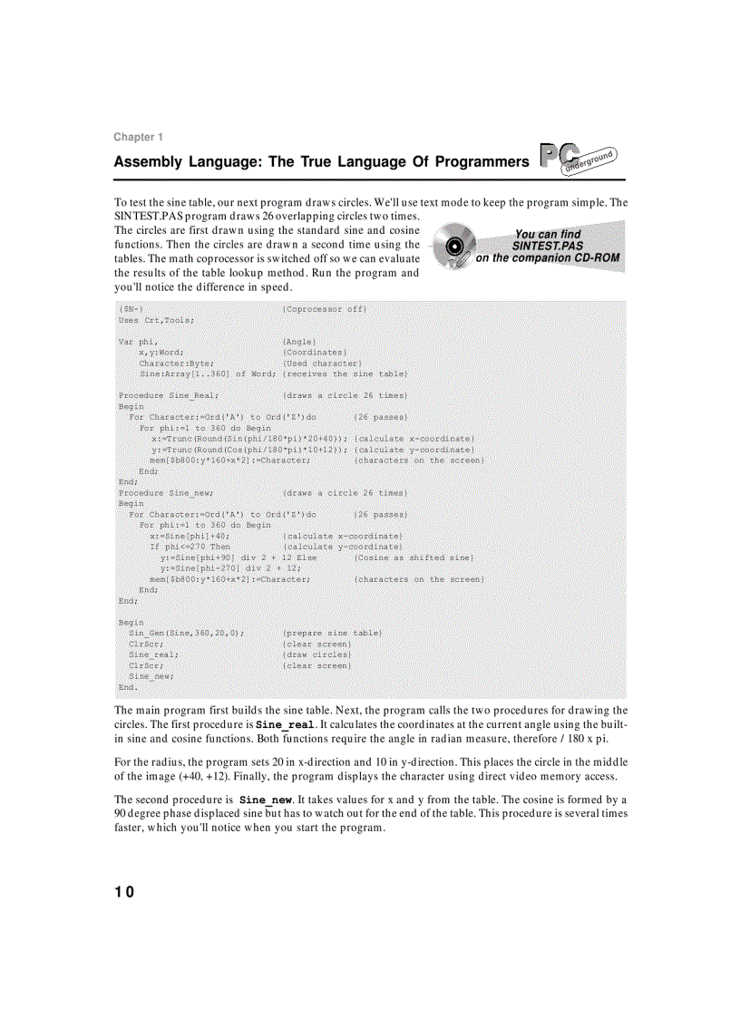 image for page Assembly Language the true language of programmers