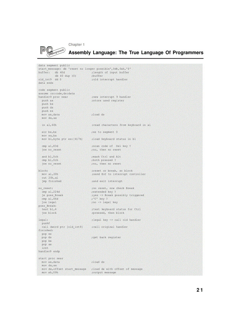 image for page Assembly Language the true language of programmers