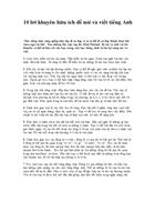 10 lời khuyên để học tiếng anh