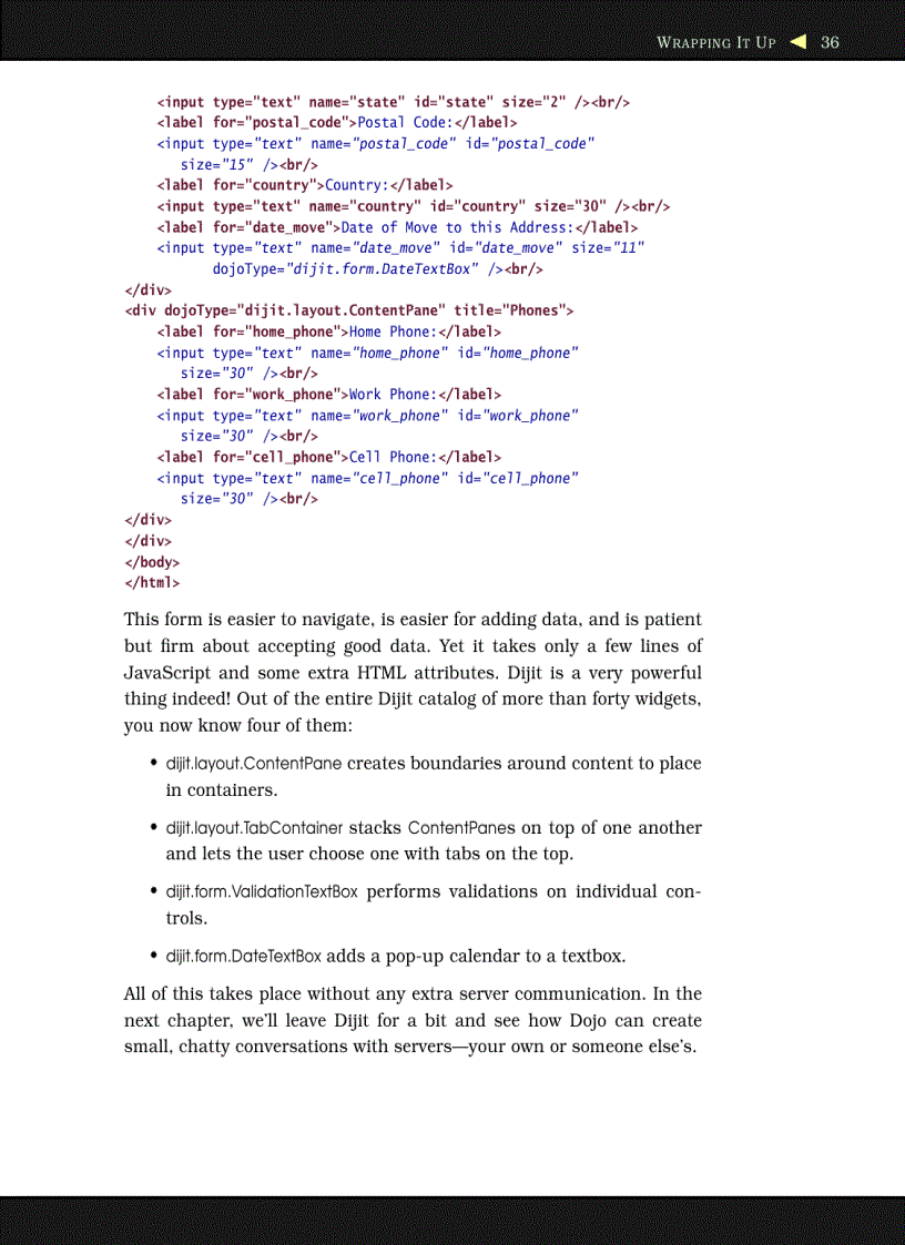 image for page Mastering Dojo JavaScript and Ajax Tools for Great Web Experiences