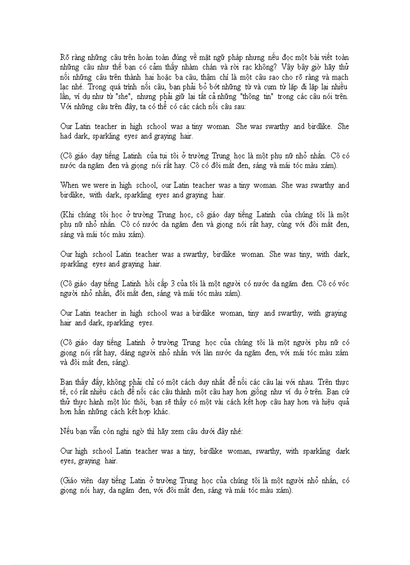 image for page Nghệ thuật nối câu trong tiếng Anh