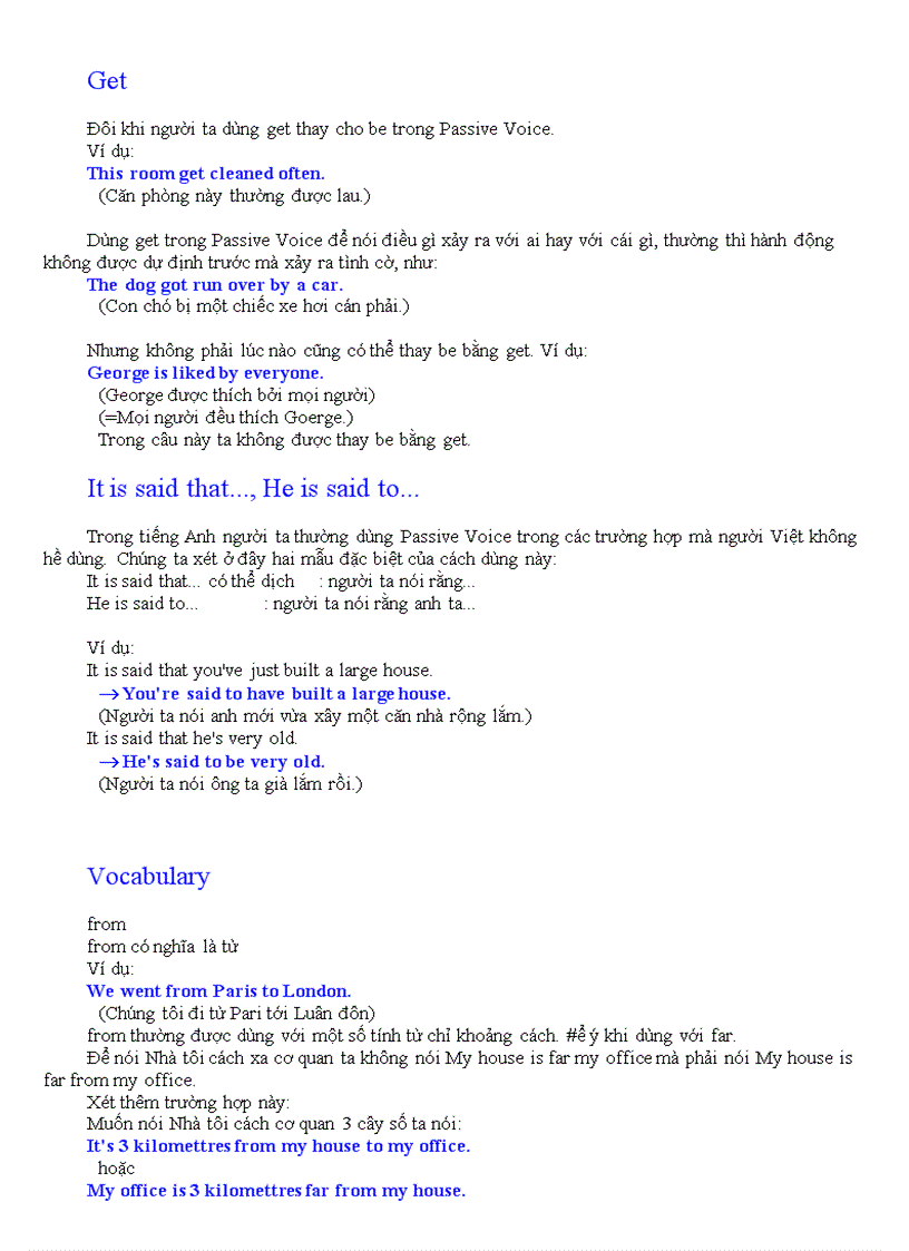 image for page Passive voice thể bị động