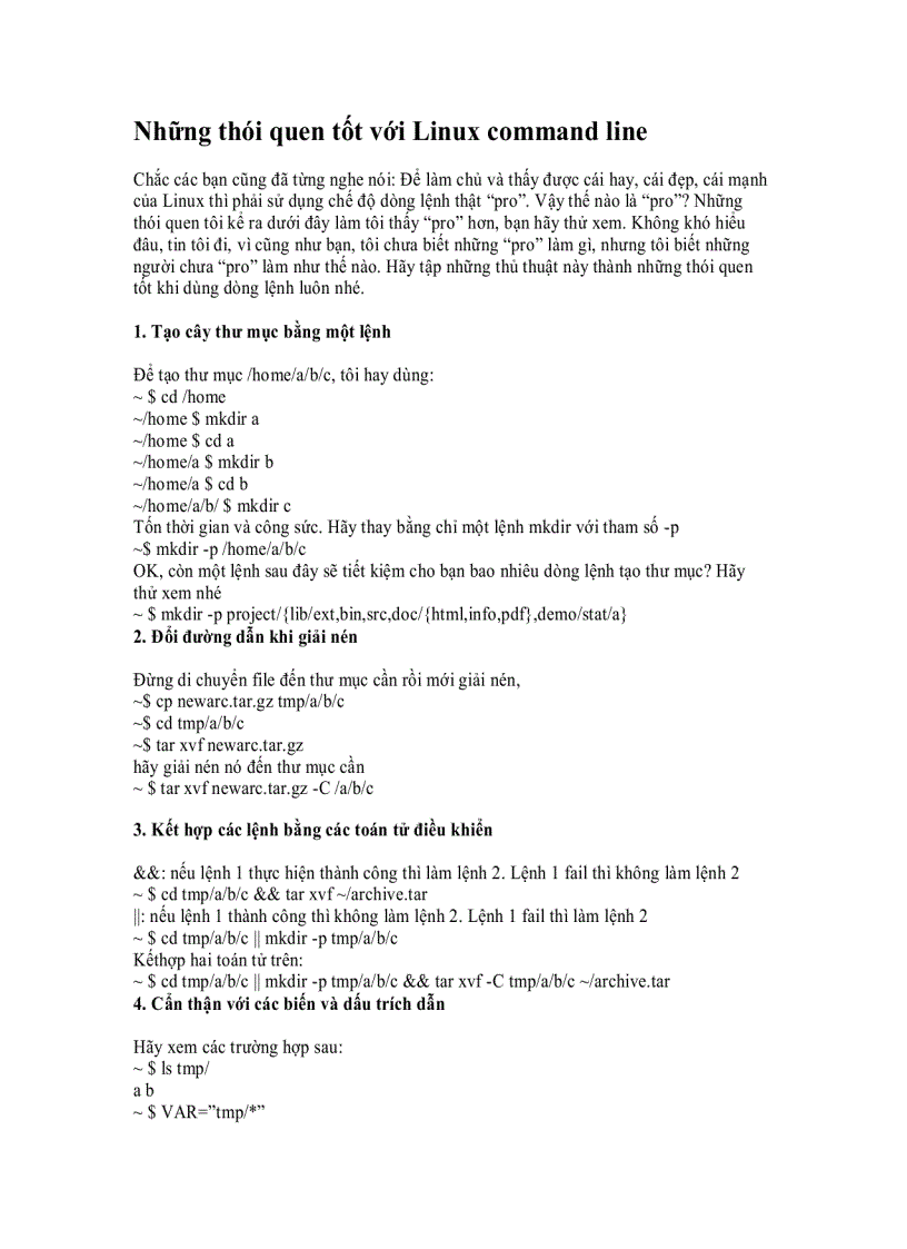 image for page Những thói quen tốt với Linux command line