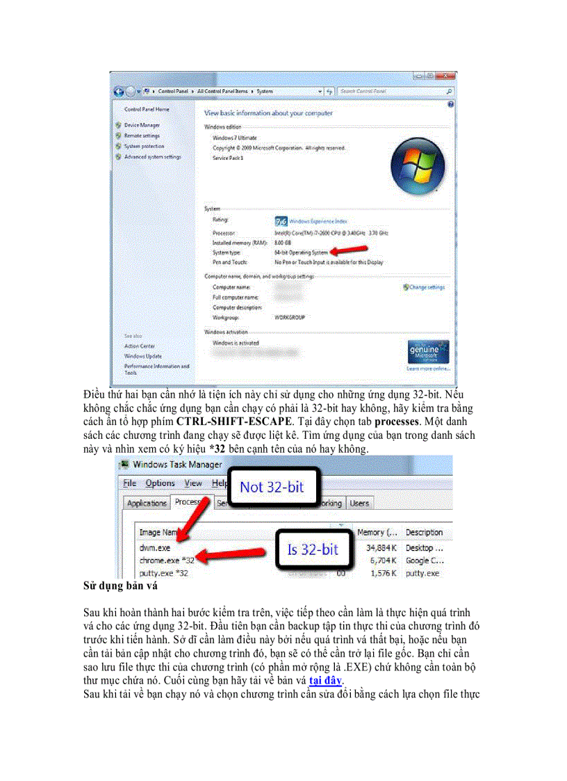 image for page Tăng giới hạn bộ nhớ cho các ứng dụng 32 bit trong Windows 64 bit