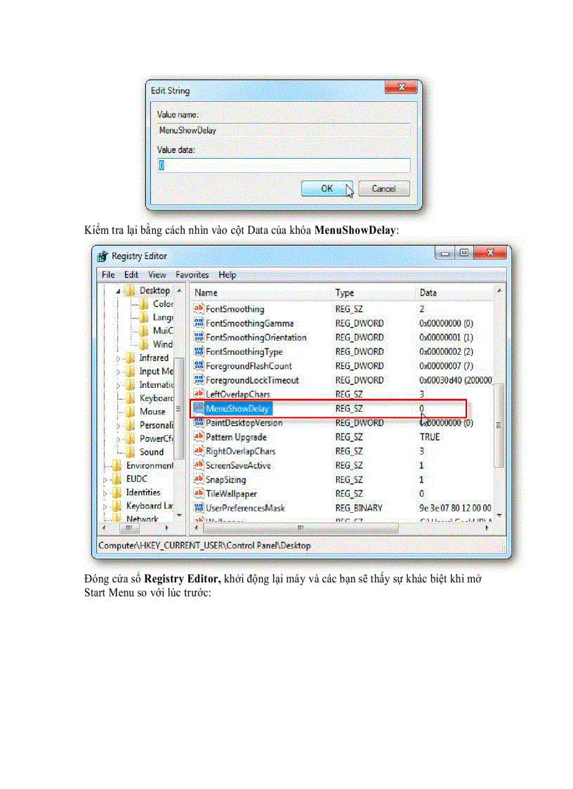 image for page Tăng tốc Start Menu trong Windows 7