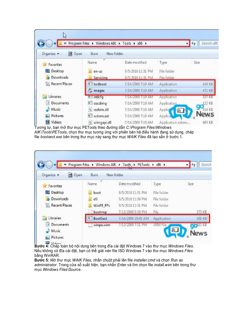 Cài Windows 7 lên ổ cứng di động