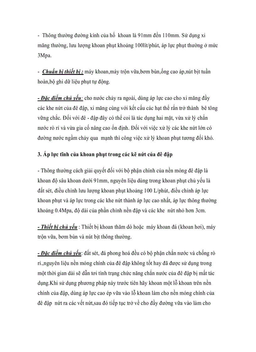 image for page Ứng dụng kỹ thuật khoan phụt trong các công trình đê đập