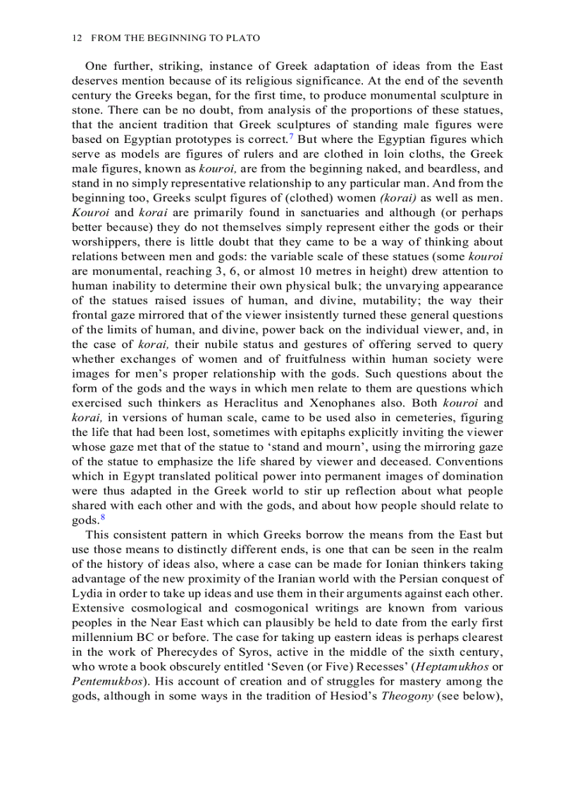 image for page From the Beginning to Plato Routledge History of Philosophy Volume 1
