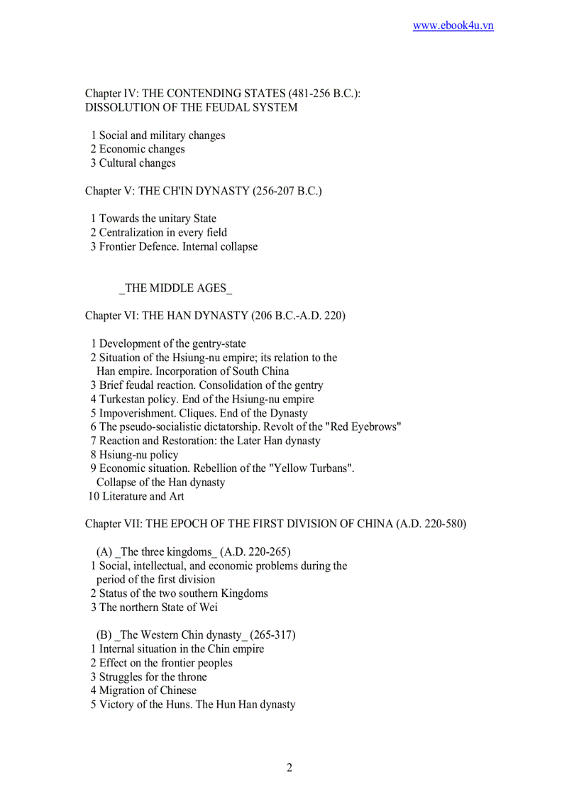 image for page A history of China