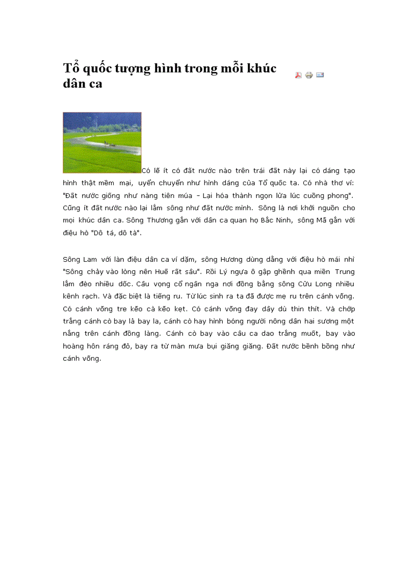 image for page Tổ quốc tượng hình trong mỗi khúc dân ca