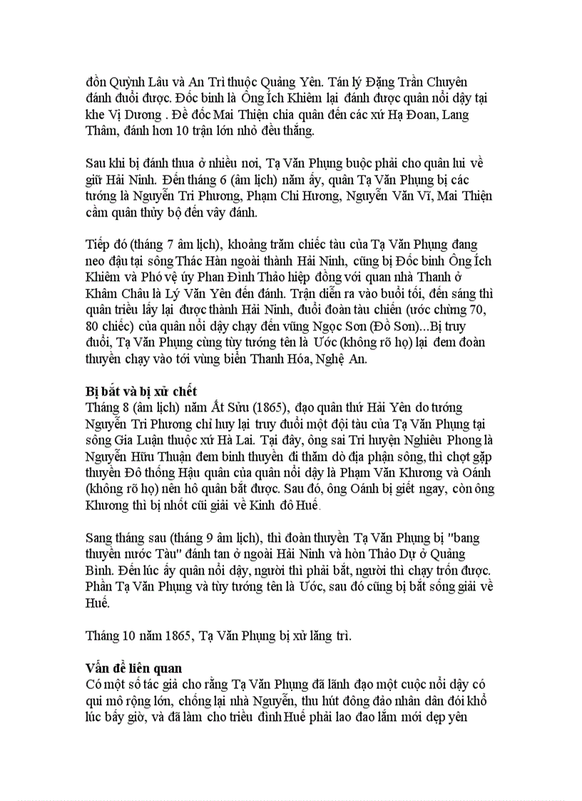 image for page Tạ Văn Phụng và cuộc khởi binh chống Nguyễn 1861 1865