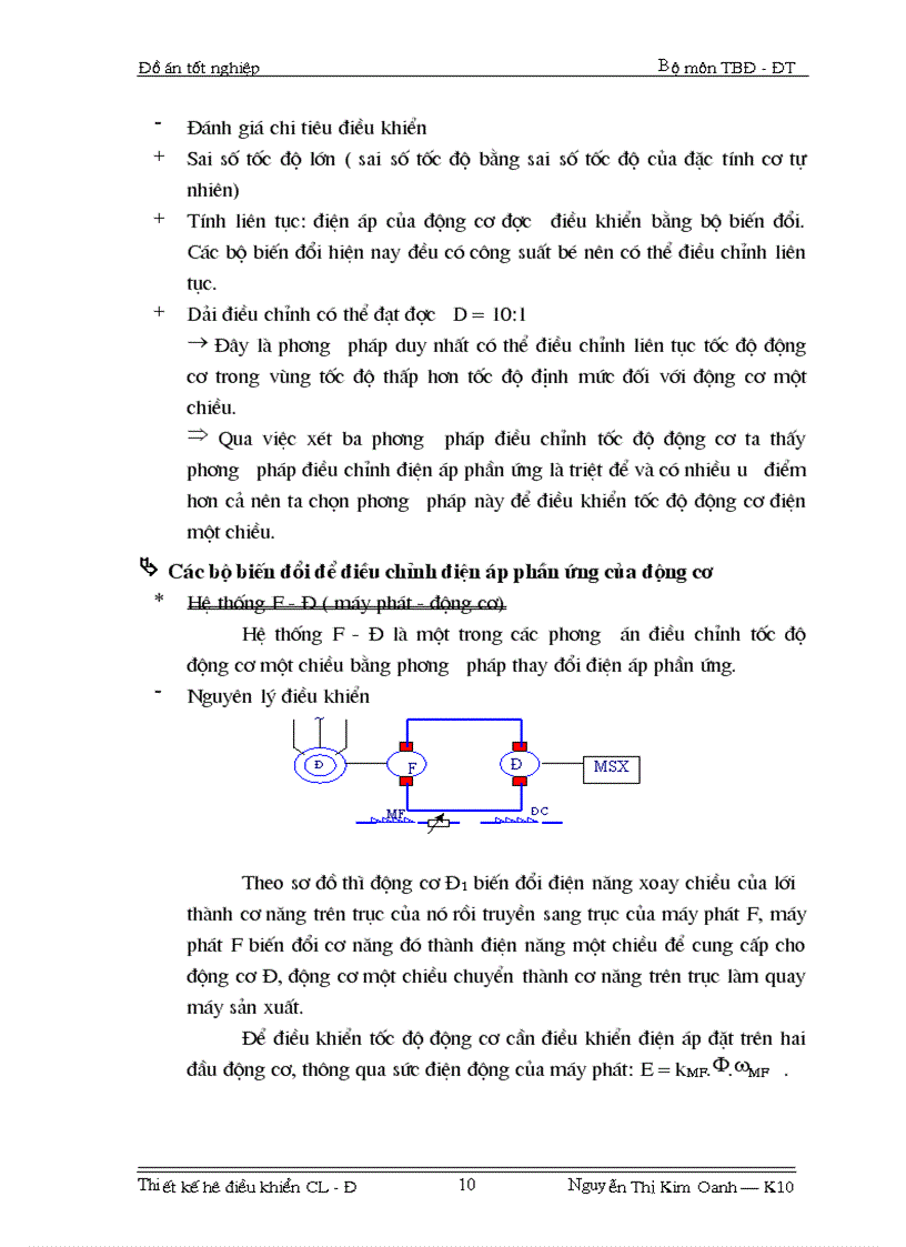 image for page Thiết kế hệ điều khiển Chỉnh lưu Động cơ một chiều