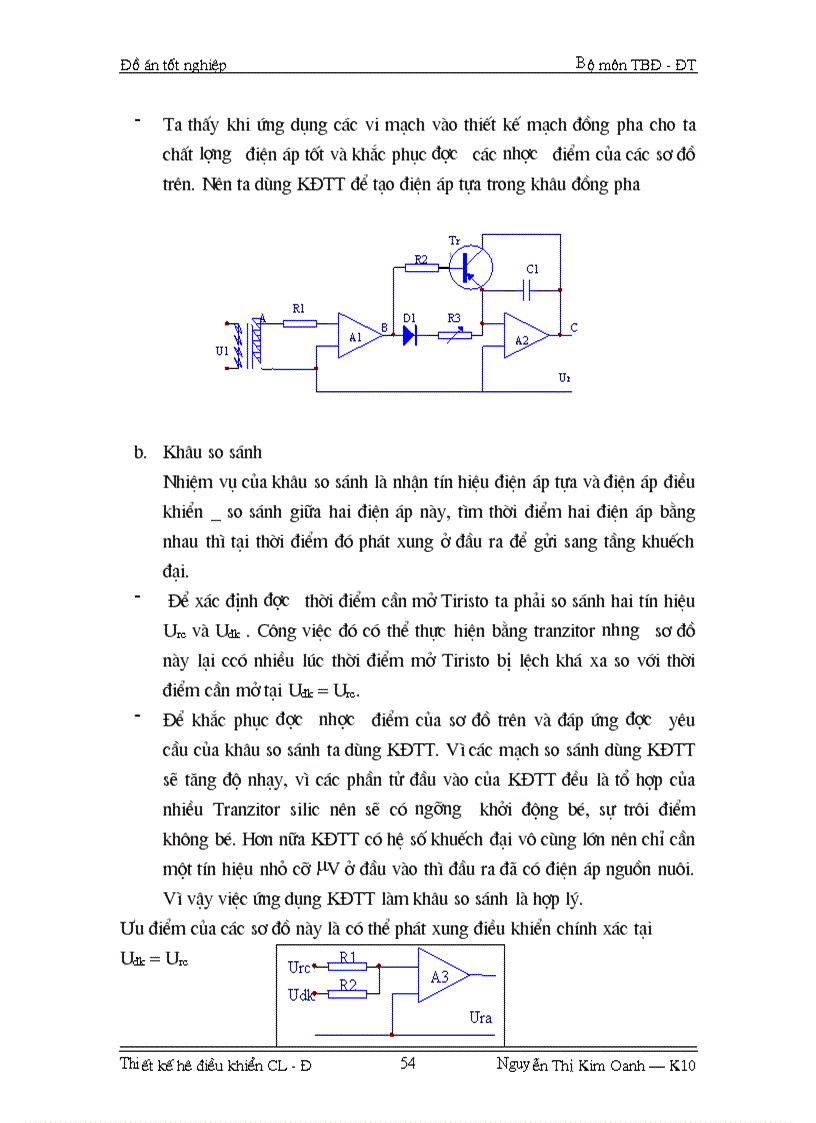 image for page Thiết kế hệ điều khiển Chỉnh lưu Động cơ một chiều