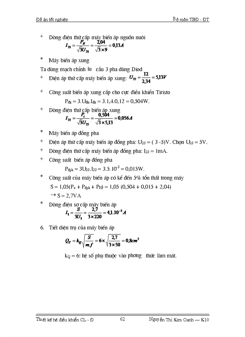 image for page Thiết kế hệ điều khiển Chỉnh lưu Động cơ một chiều
