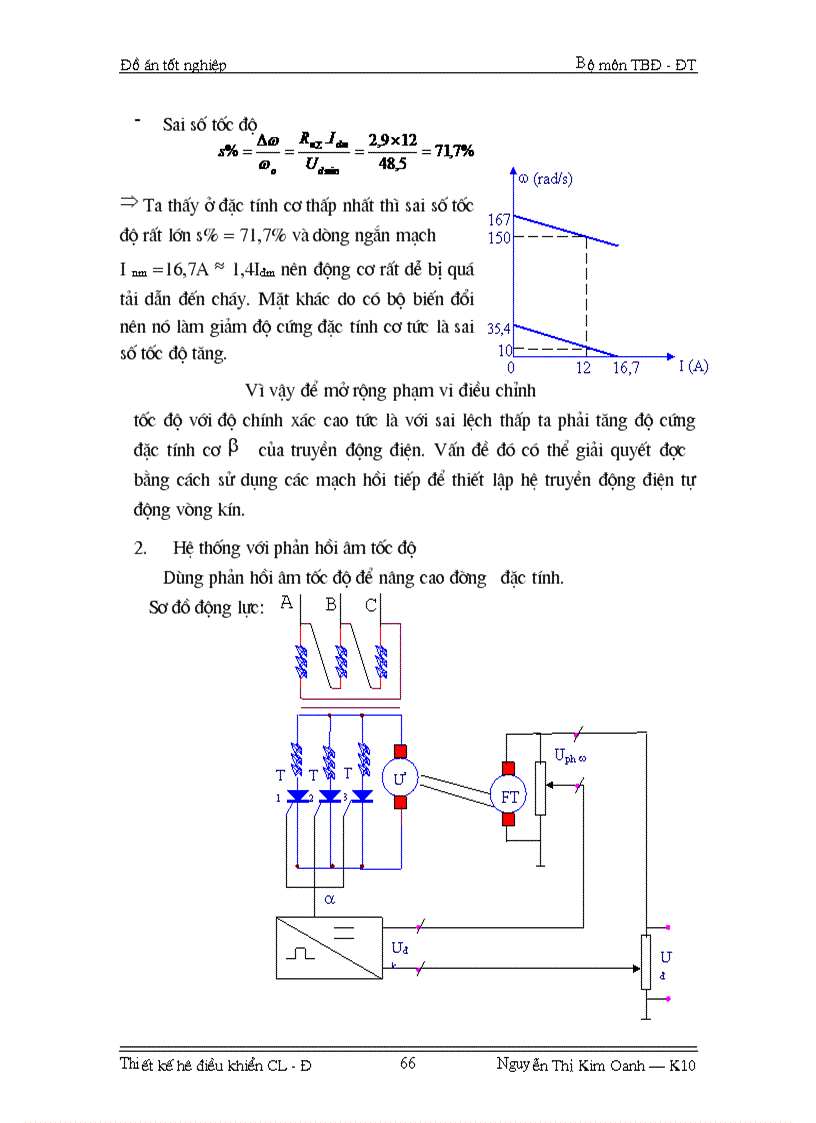 image for page Thiết kế hệ điều khiển Chỉnh lưu Động cơ một chiều