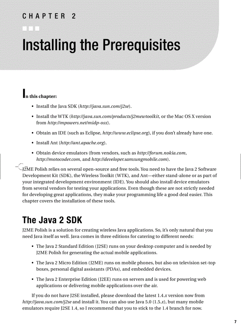image for page Pro J2ME Polish Open Source Wireless Java Tools Suite