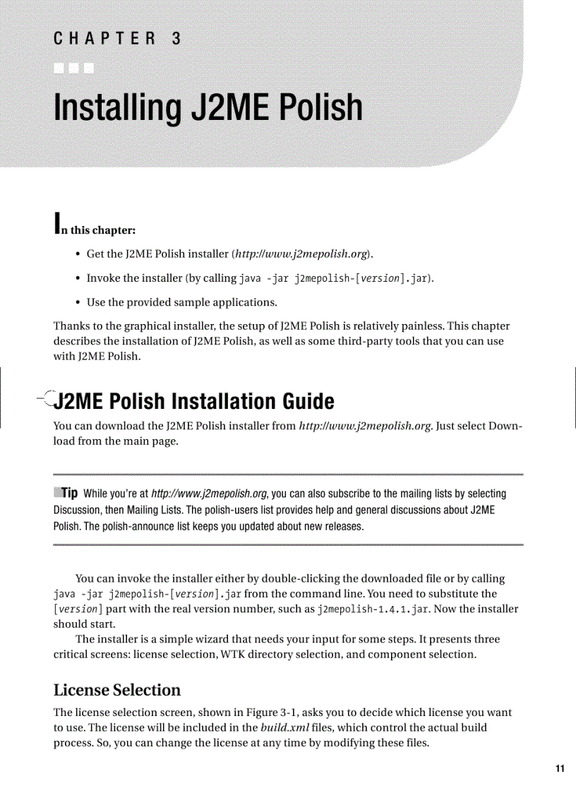 image for page Pro J2ME Polish Open Source Wireless Java Tools Suite
