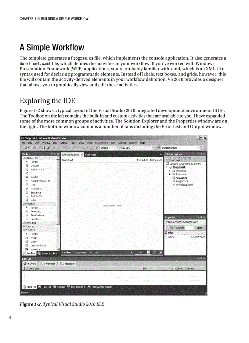 image for page Beginning WF Windows Workflow in NET 4 0