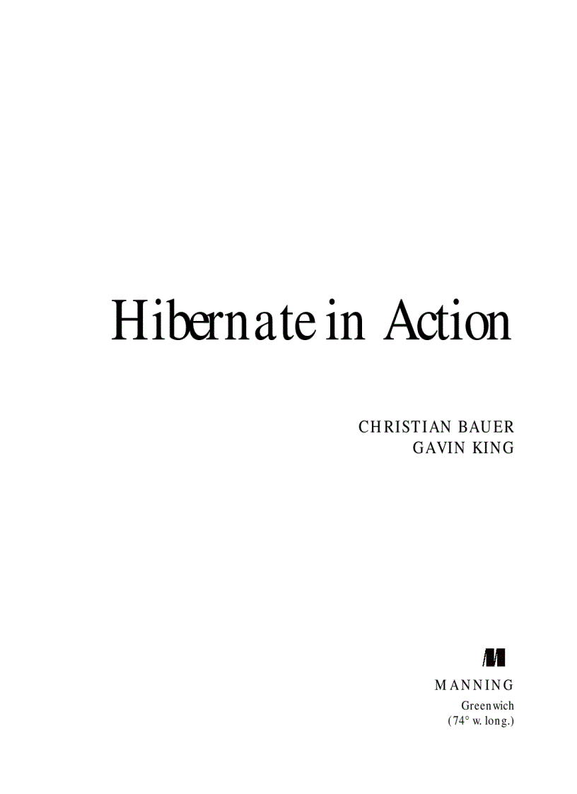 image for page Hibernate in Action
