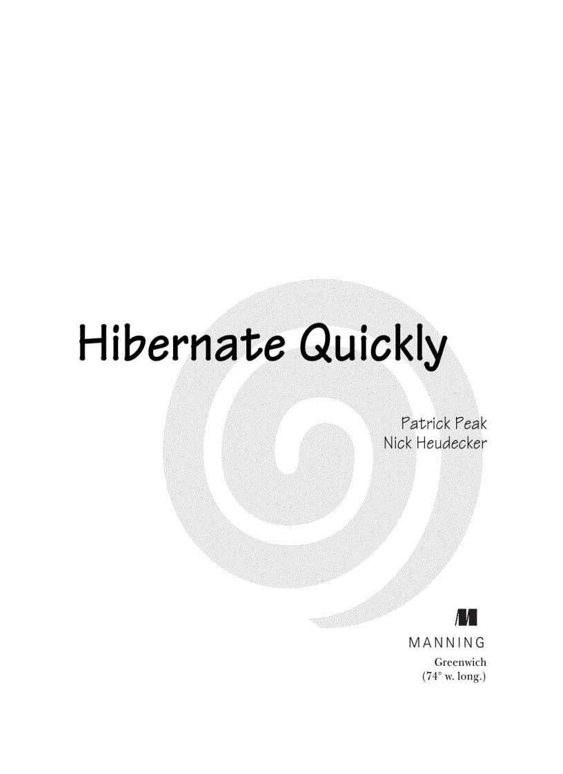 image for page Hibernate Quickly