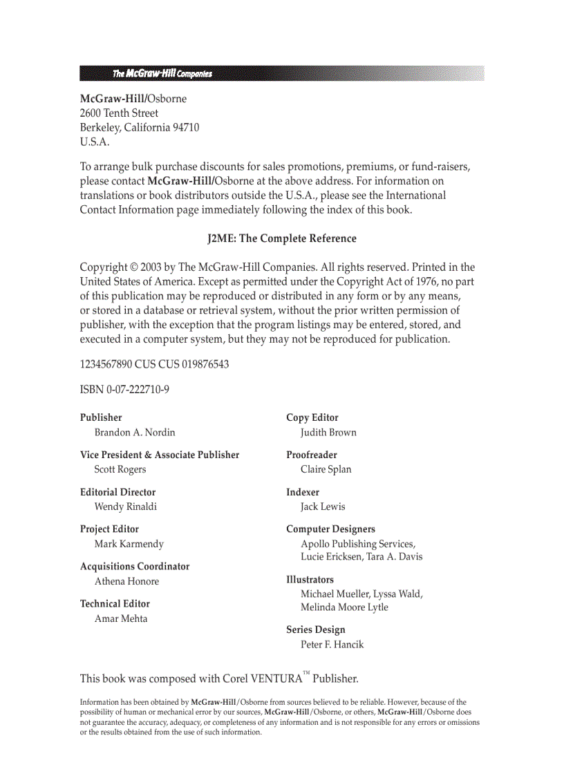 image for page J2ME The Complete Reference