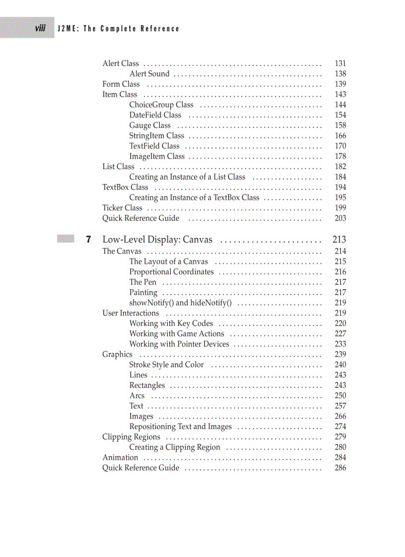 image for page J2ME The Complete Reference