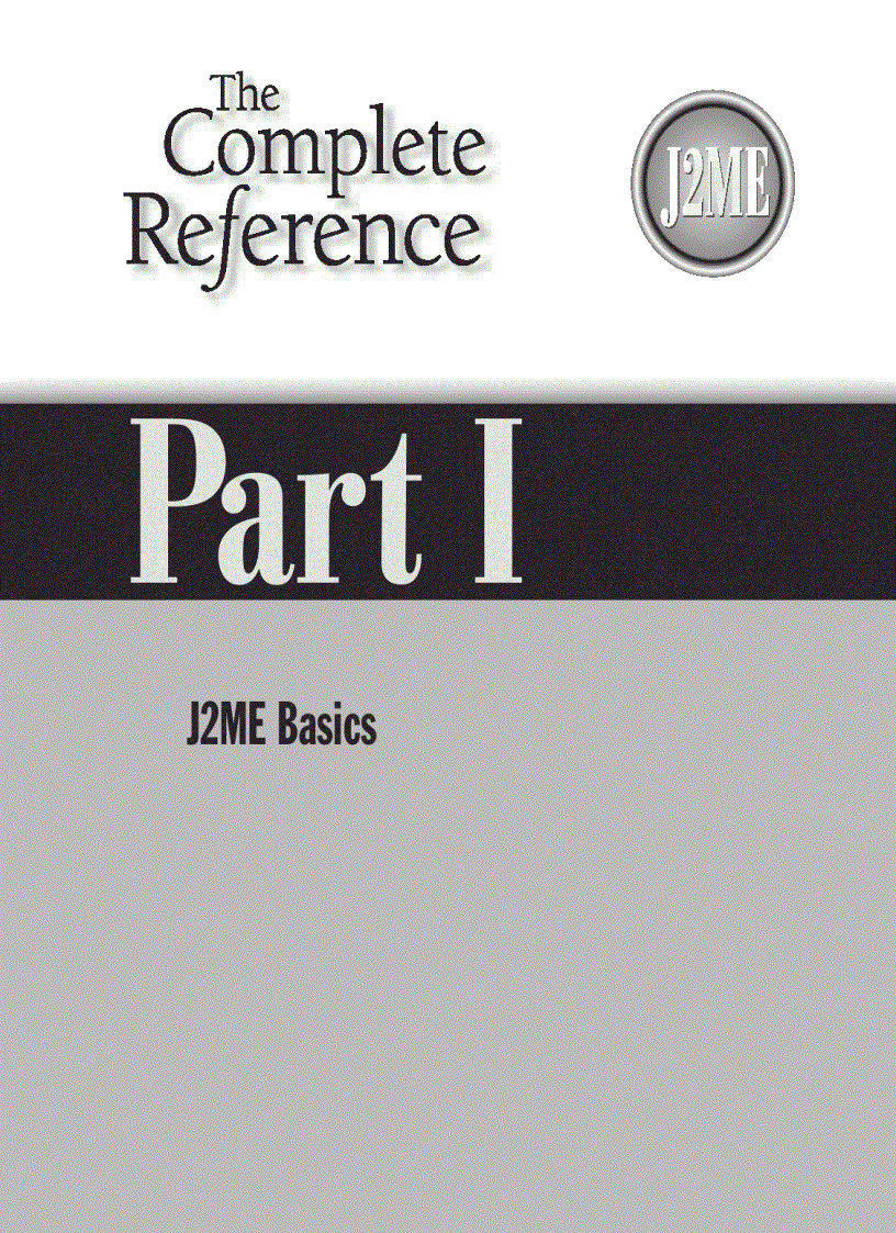 image for page J2ME The Complete Reference