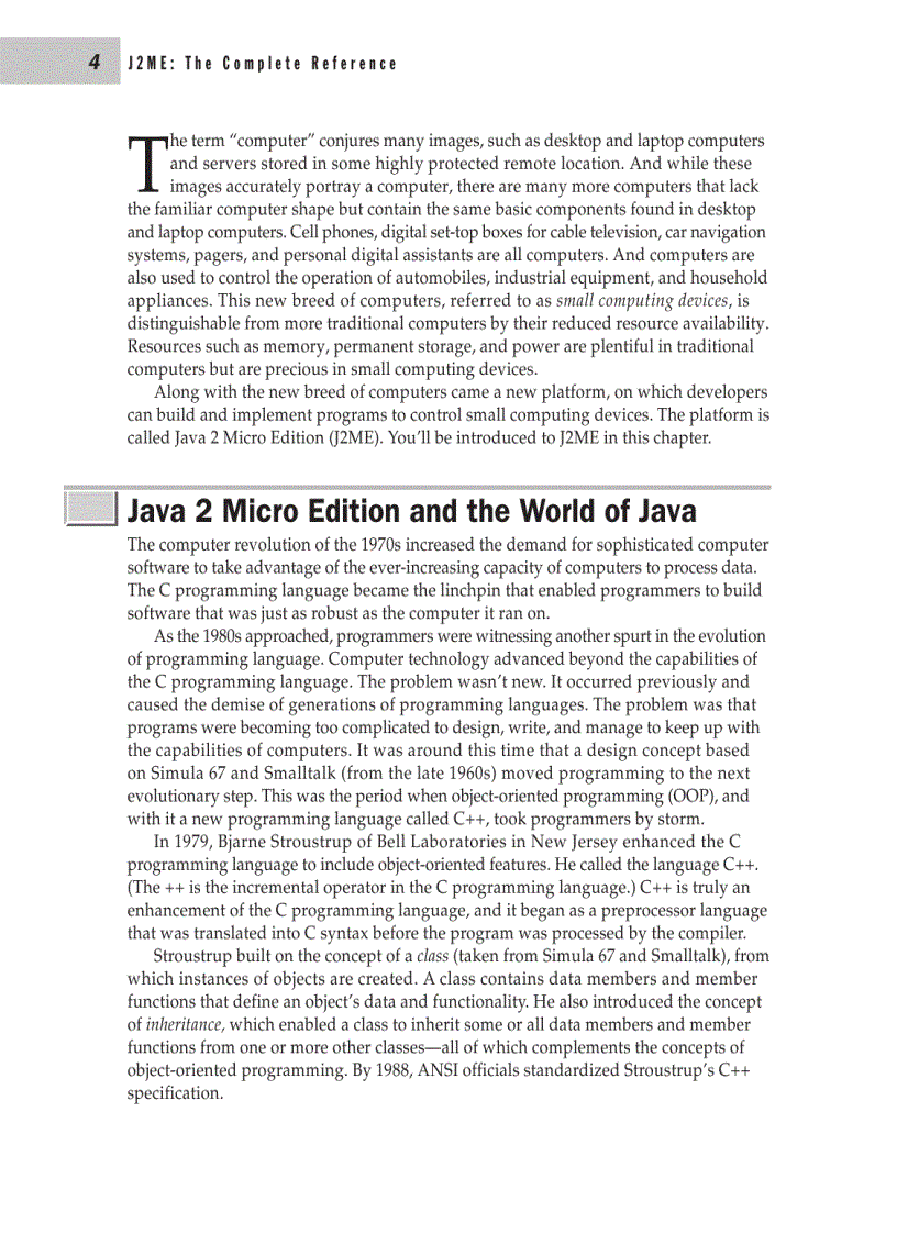 image for page J2ME The Complete Reference