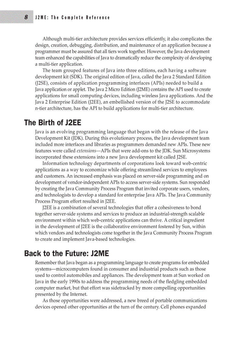 image for page J2ME The Complete Reference