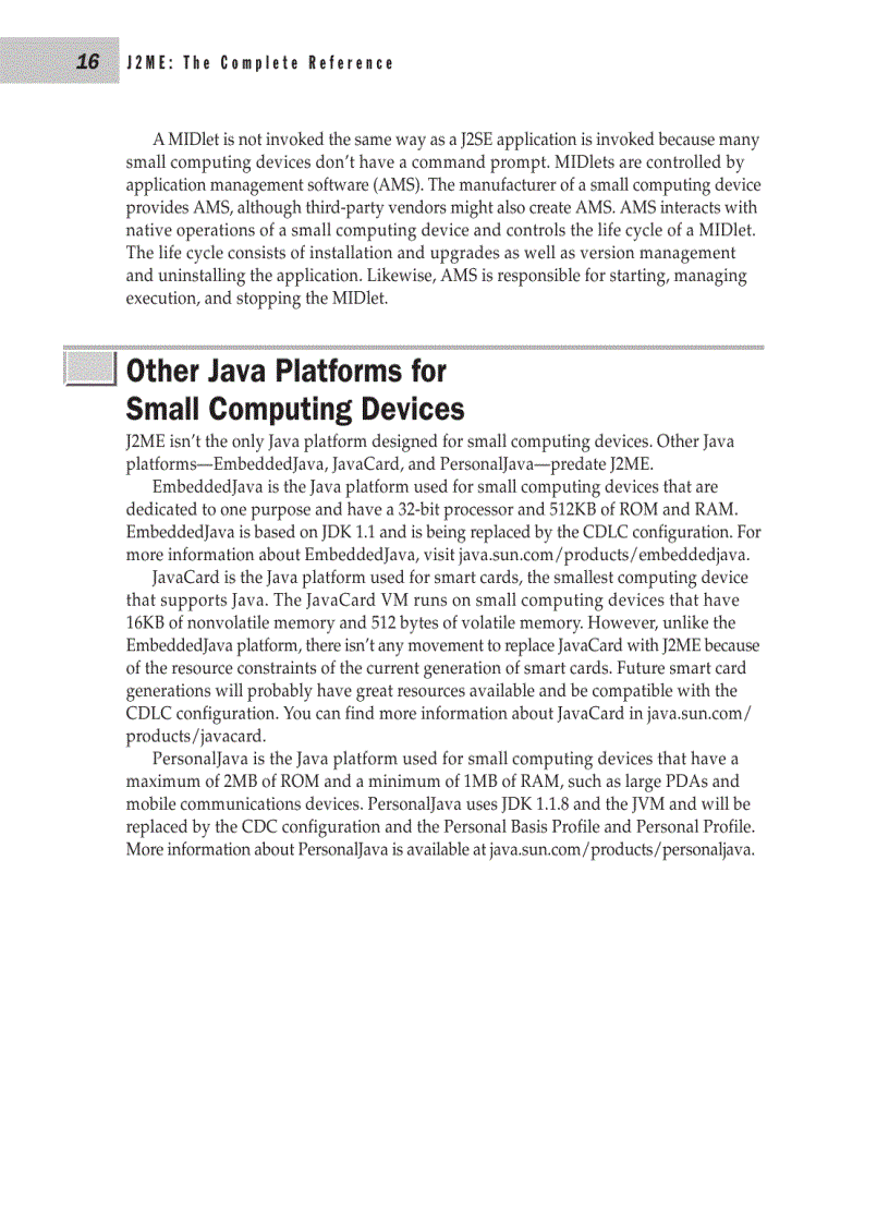 image for page J2ME The Complete Reference