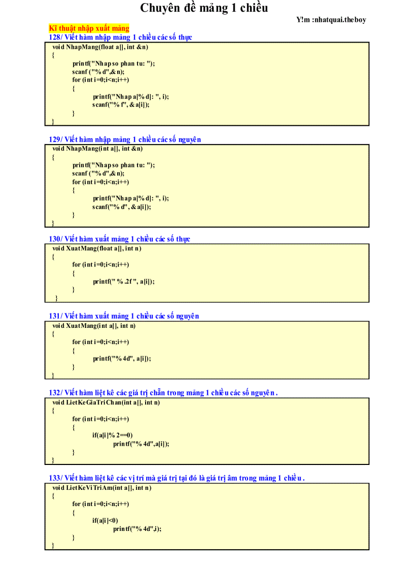 image for page Mảng 1 chiều