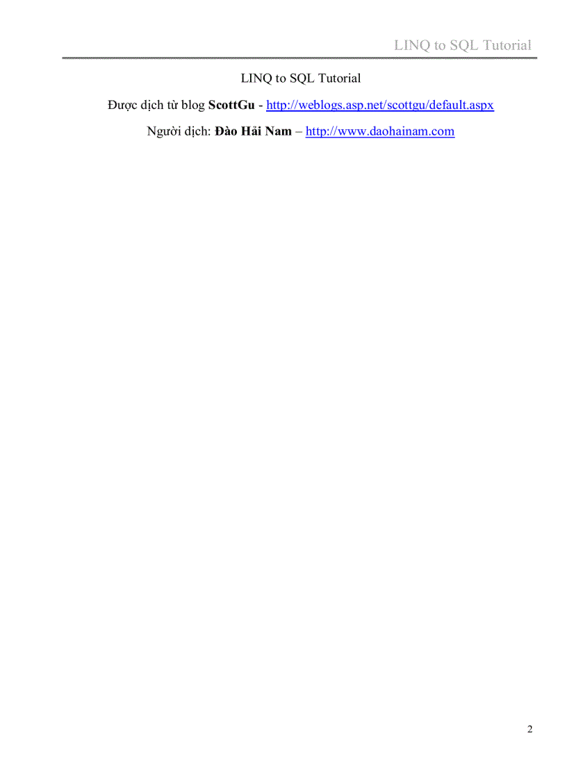 image for page LINQ to SQL Tutorial