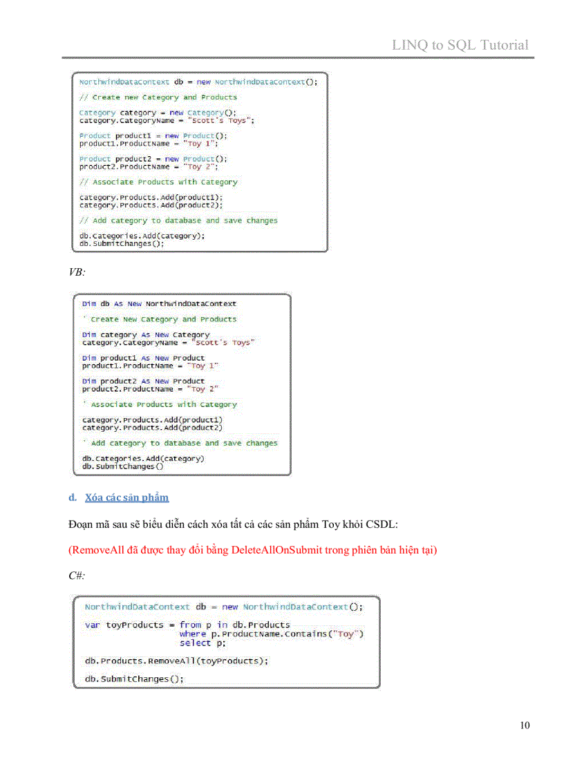 image for page LINQ to SQL Tutorial
