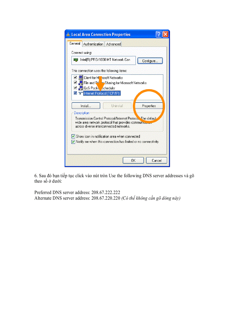 image for page Hướng dẫn thay đổi DNS để vào các trang Web bị chặn
