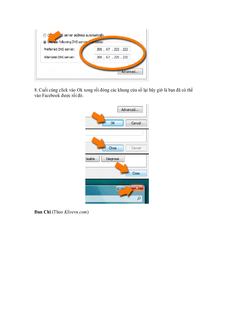 image for page Hướng dẫn thay đổi DNS để vào các trang Web bị chặn