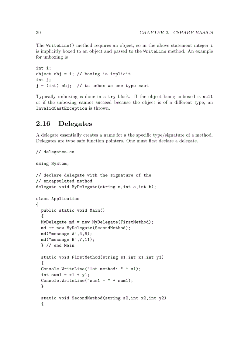 image for page Programming in CSharp