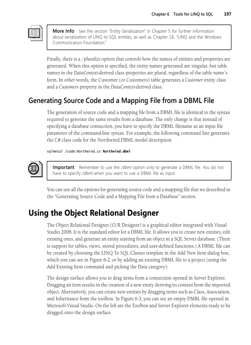 image for page Tool for LINQ to SQL