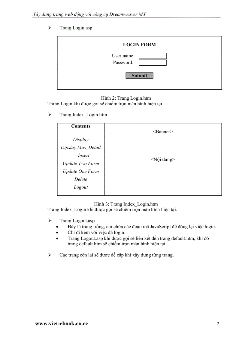 image for page Hướng dẫn xây dựng ứng dụng web với macromedia dreamweaver mx