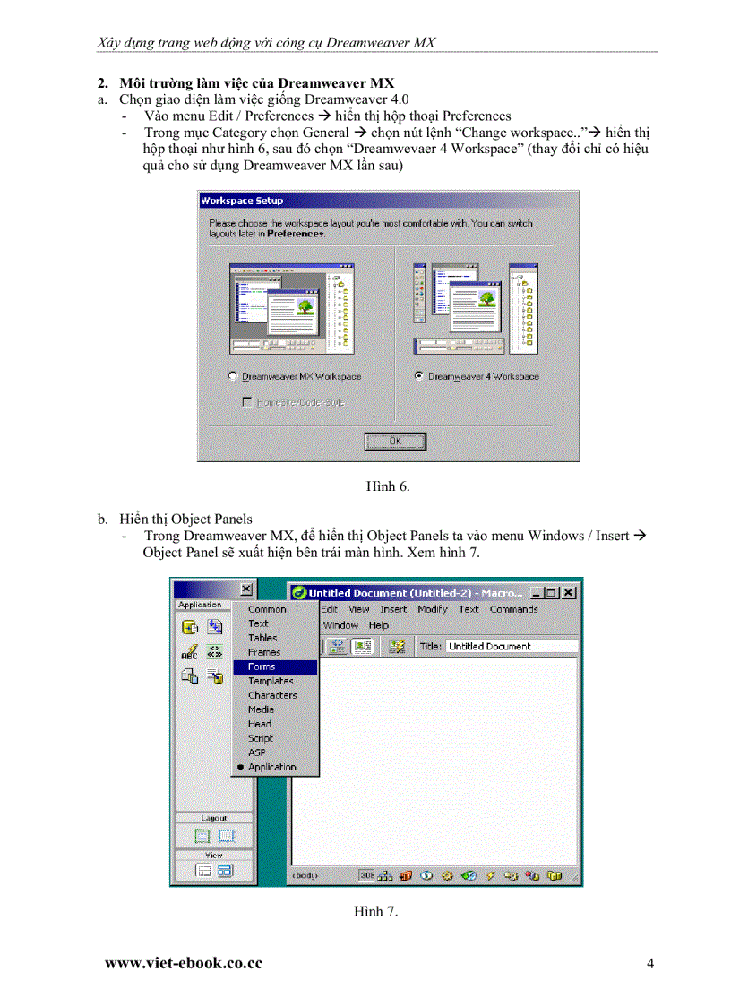 image for page Hướng dẫn xây dựng ứng dụng web với macromedia dreamweaver mx