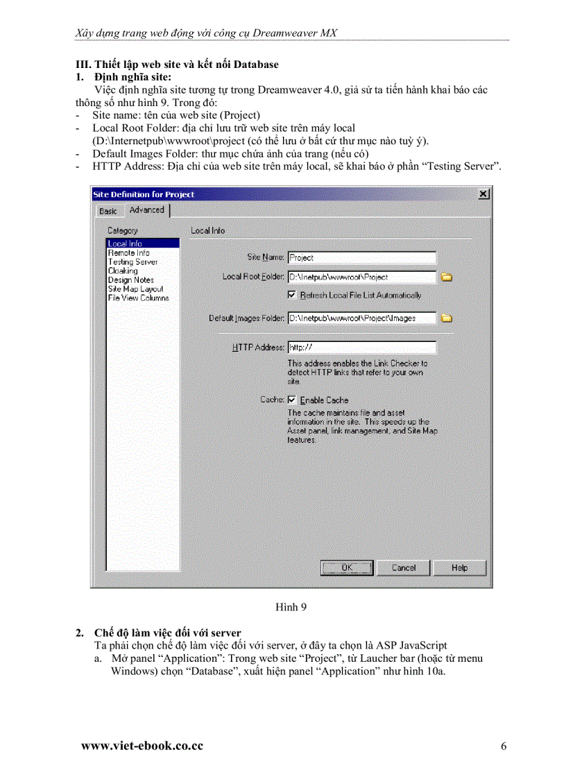image for page Hướng dẫn xây dựng ứng dụng web với macromedia dreamweaver mx