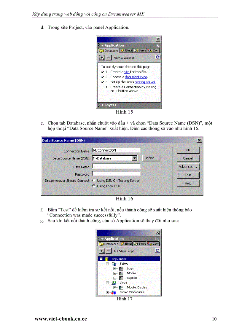 image for page Hướng dẫn xây dựng ứng dụng web với macromedia dreamweaver mx