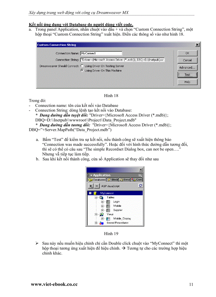 image for page Hướng dẫn xây dựng ứng dụng web với macromedia dreamweaver mx